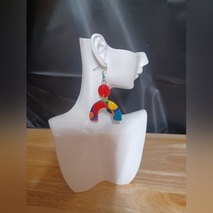 Handmade One-of-a-kind Polymer Clay Polka-dot Earrings